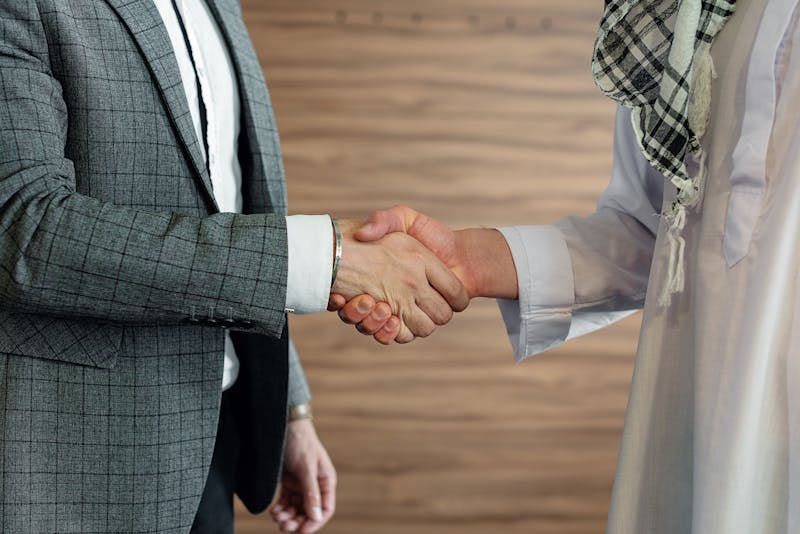 Business handshake